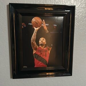 Damian Lillard Autographed Picture (Framed)